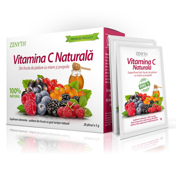 Vitamina C Naturala 28 plicuri x 5g Zenyth